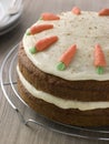 American Carrot Cake On A Cooling Rack Royalty Free Stock Photo