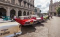 American cars at old Havana City Royalty Free Stock Photo