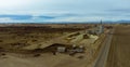 American cattle feed station Royalty Free Stock Photo