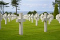 American cemetery in Normandy Royalty Free Stock Photo