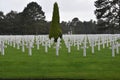 American Cemetery at  Omaha Beach in Normandy France Royalty Free Stock Photo