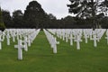 American Cemetery at  Omaha Beach in Normandy France Royalty Free Stock Photo