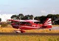 American Champion 8KCAB Super Decathlon landing Royalty Free Stock Photo