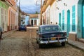 American Chevrolet classic car in Trinidad, Cuba Royalty Free Stock Photo