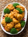 American chinese takeout general tso chicken Royalty Free Stock Photo