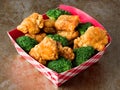 American chinese takeout general tso chicken Royalty Free Stock Photo