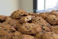 American Chocolat Cookies on a tower