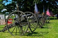 American civil war field artillery cannons Royalty Free Stock Photo