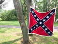 American civil war reenactment confederate flag Royalty Free Stock Photo