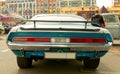 American clasical muscle car Dodge Challenger 1970. Back view