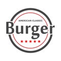 American Classic Burger stamp, always fresh