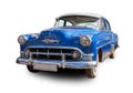 American classic car 1954 Chevrolet 210. White background