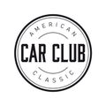 American Classic Car club vintage Royalty Free Stock Photo