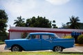 American classic car in cuba parked