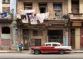American classic cars on the street in Havana Royalty Free Stock Photo