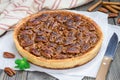 American classic homemade pecan pie Royalty Free Stock Photo