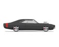 American classic muscle car. High detailed vector illustration.