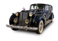 American classic Packard Twelve 1938. White background