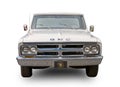 American classic pickup truck 60-s GMS 1500 V-eight. White background