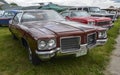 American classic vintage Oldsmobile Delta 88 1971 model sedan car. Nostalgia festival with classic cars