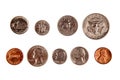American coins Royalty Free Stock Photo