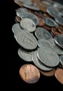 American Coins background Royalty Free Stock Photo