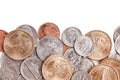 American coins background Royalty Free Stock Photo