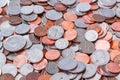 American coins background Royalty Free Stock Photo