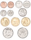 American Coins Money Royalty Free Stock Photo