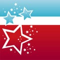 American colored stars background