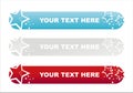 American colored stars banners