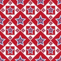 American colored stars pattern