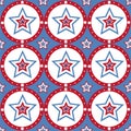 American colored stars pattern