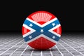 American confederate flag sphere