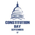 American Constitution Day celebration banner.