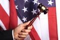 American court Royalty Free Stock Photo