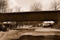 American covered bridge Royalty Free Stock Photo