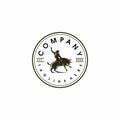 American cowboy logo vector graphic design Royalty Free Stock Photo