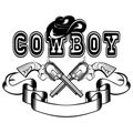 American cowboy revolvers var 3 Royalty Free Stock Photo