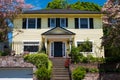 American craftsman house with clapboard construction Royalty Free Stock Photo