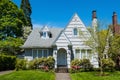 American craftsman house with clapboard construction Royalty Free Stock Photo