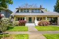 American craftsman house with clapboard construction Royalty Free Stock Photo