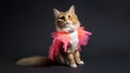 American Curl Cat Dressed As A Fairy