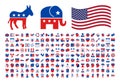 200 American Democracy Icons - Vector Icon Set