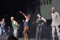 Village People in performance at the Let's Rock Retro Festival, Bristol, England. 3 Jun 2017.