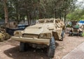 American Dodge Power Wagon is on the Memorial Site near the Armored Corps Museum in Latrun, Israel Royalty Free Stock Photo