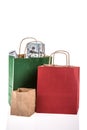 American dollars in bags Royalty Free Stock Photo