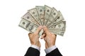 American dollars in a hands Royalty Free Stock Photo