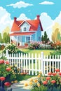 The American Dream: A Well-Maintained Home with a Bright, Sunny