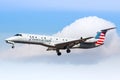 American Eagle Embraer ERJ-145 airplane at New York JFK